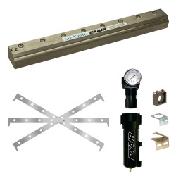 Model 2803SS 3" Type 303 St. St. Full-Flow Air Knife Kit