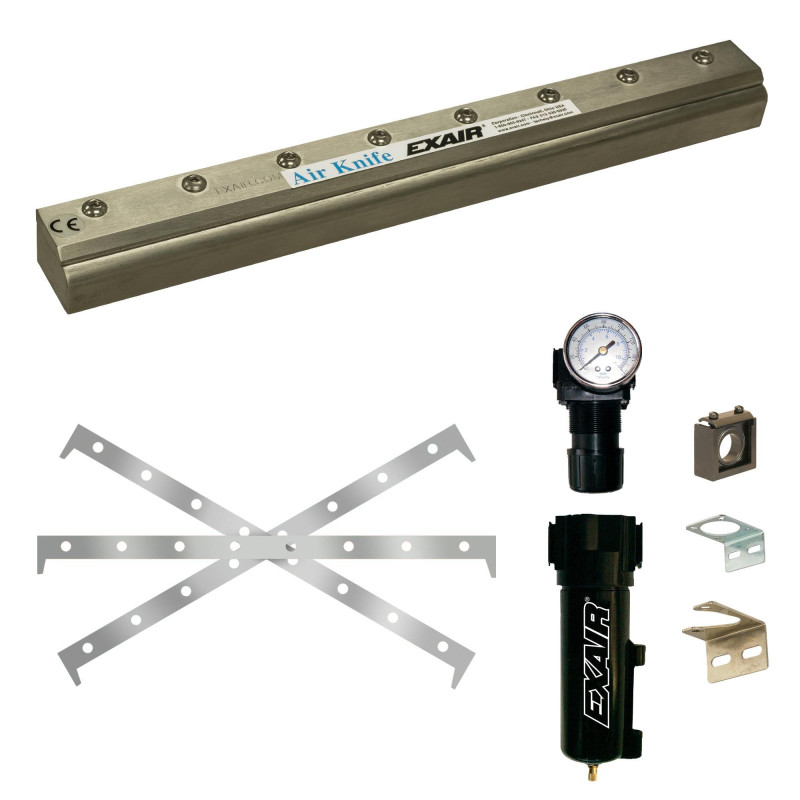 Model 2803SS 3" Type 303 St. St. Full-Flow Air Knife Kit