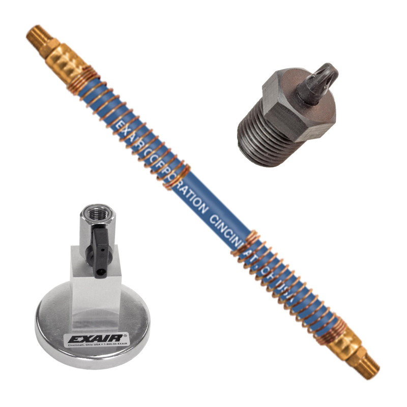 1108-PEEK-NPT-9356 PEEK Atto Super Air Nozzle with 6" SSH & Mag Base