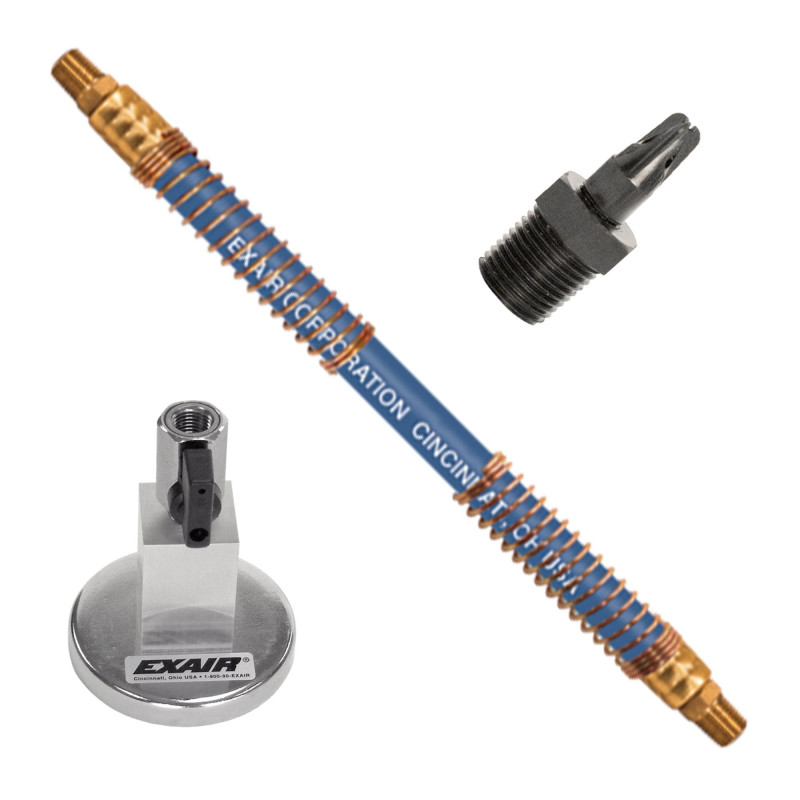 1109-PEEK-NPT-9356 PEEK Pico Super Air Nozzle with 6" SSH & Mag Base