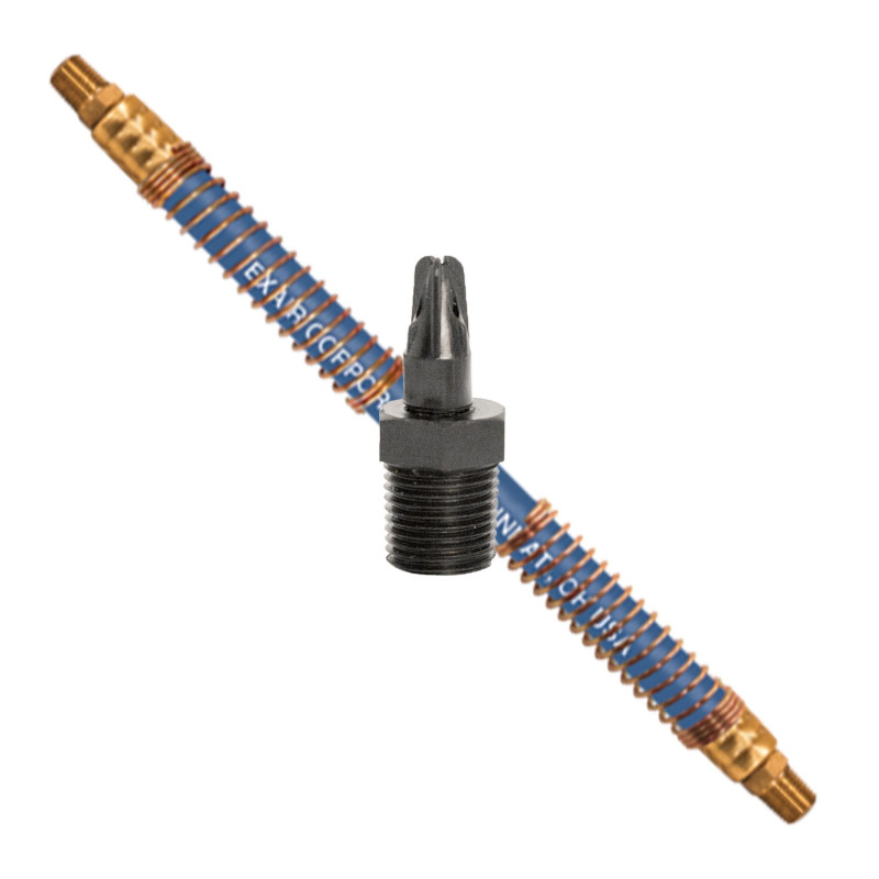 1110-PEEK-NPT-9256 PEEK Nano Super Air Nozzle with 6" SSH